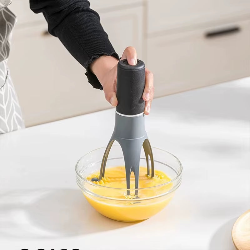 5-Speed Egg Beater Stainless Steel Cordless Electric Whisk with Anti-Slip Grip for Baking Cooking Lightweight Kitchen Gadgets