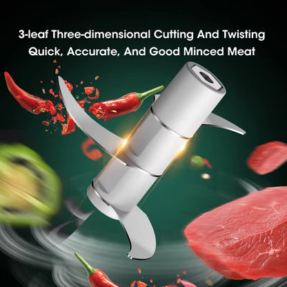 Electric Garlic Chopper Masher Portable USB Rechargeable Multi Function Meat Grinder for Vegetable Fruit Mincer Kitchen Tool